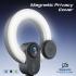Promate VistaCam High-Precision 2K Ultra HD Webcam with Adjustable Ring Light, 90° Wide Angle Autofocus, Dual Omni-Directional Mics, and Universal Compatibility for Windows, macOS, and Linux, Black